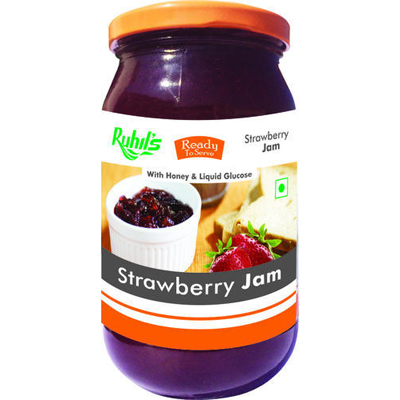 Strawberry Jam with Honey & Liquid Glucose